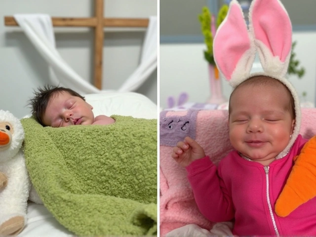 Páscoa no Hospital de Luziânia: recém-nascidos ganham ensaio especial com coelhinhos e ovos