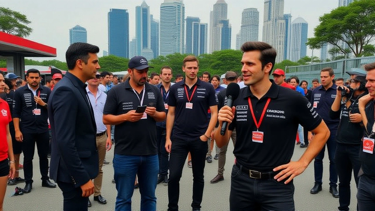 Band paga dívida e garante Mariana Becker ao vivo no GP de Singapura