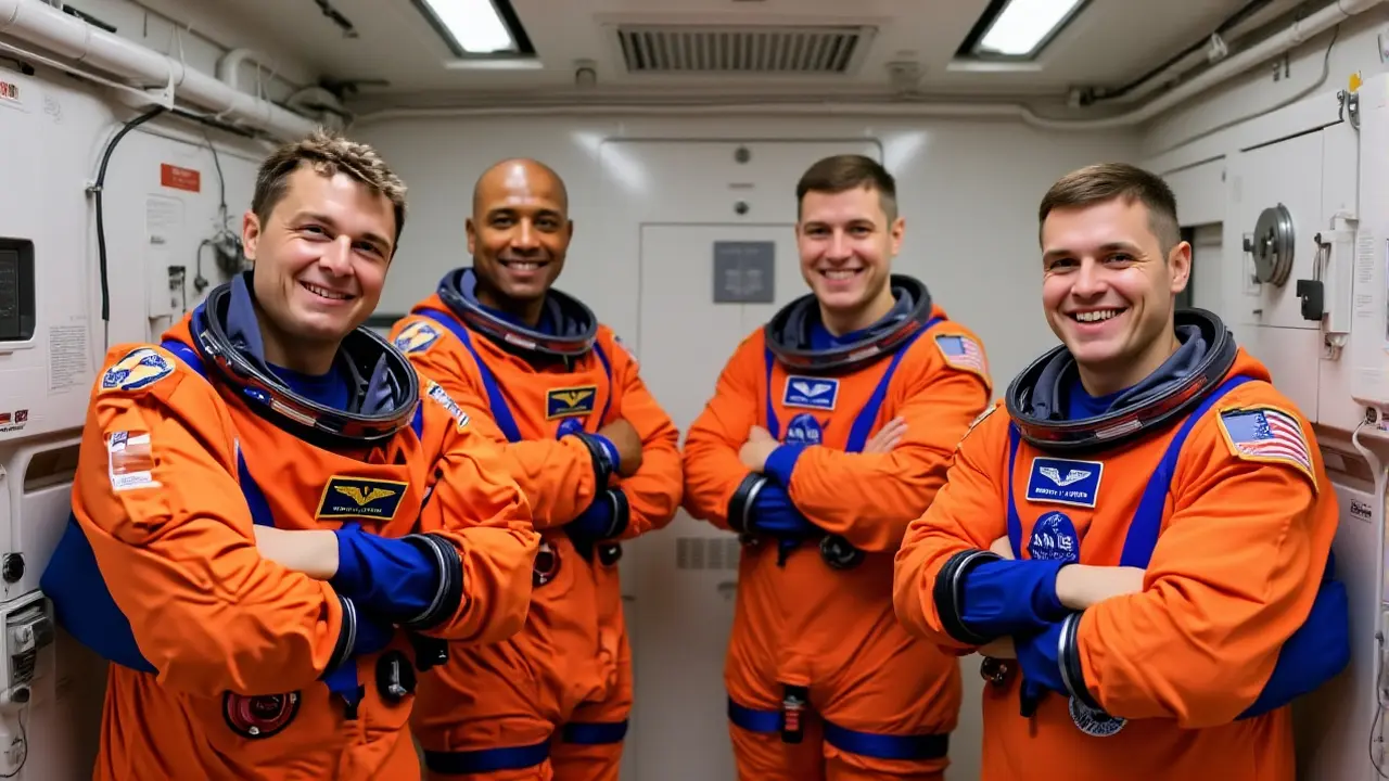 Astronautas precisam de suporte médico ao voltar da Estação Espacial em 2026